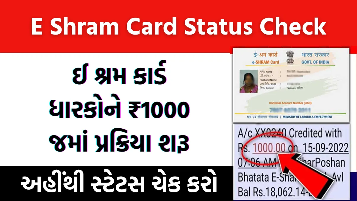 E Shram Card Status Check